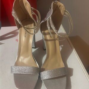 Fresh Shimmering Silver Women's Heels